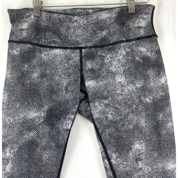 Lululemon Wunder Under Pant III Diffusion White Black Leggings - Picture 2 of 10